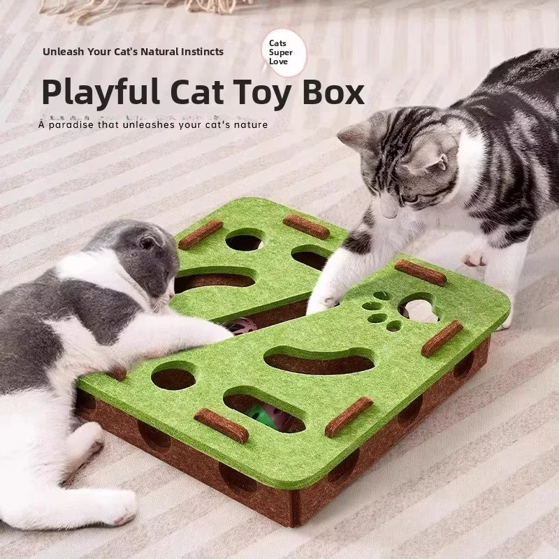 Engaging Cat Puzzle Play Box