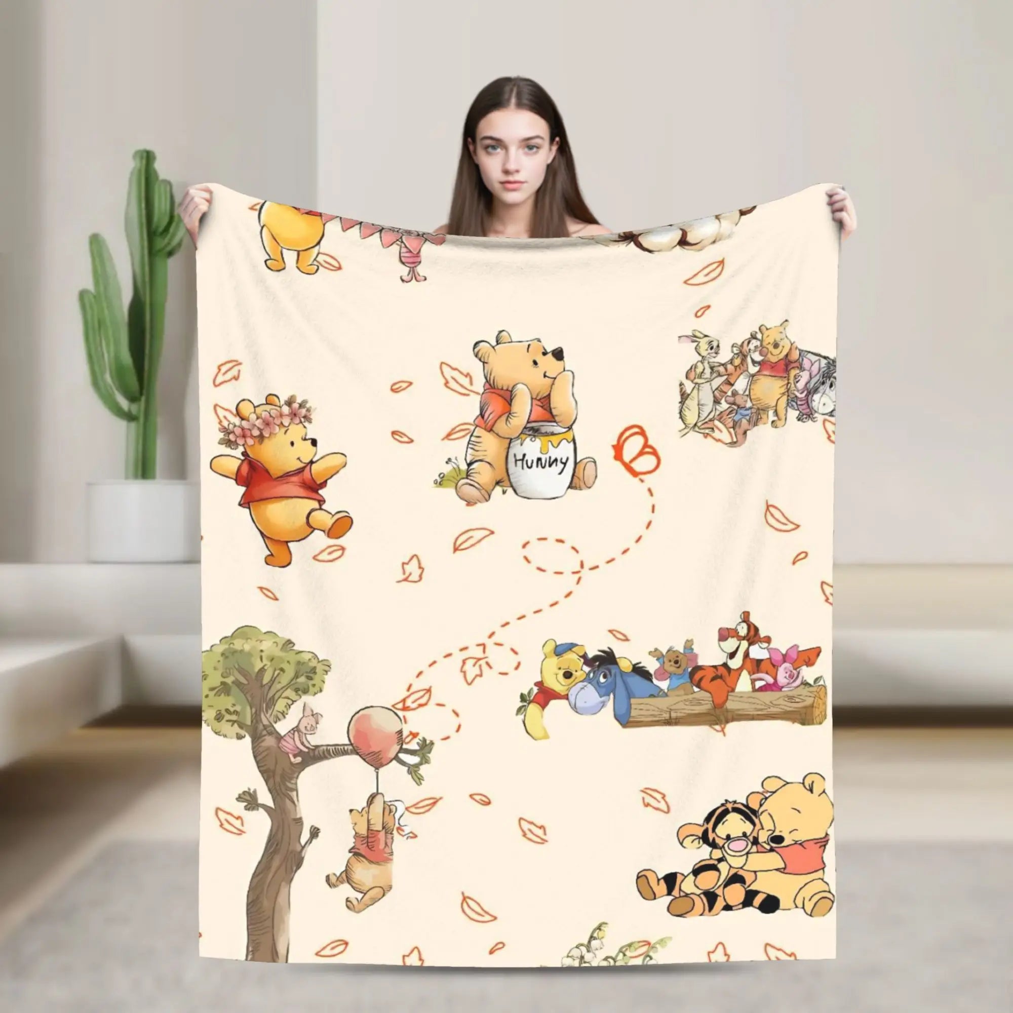 Cozy Pooh Plush Blanket