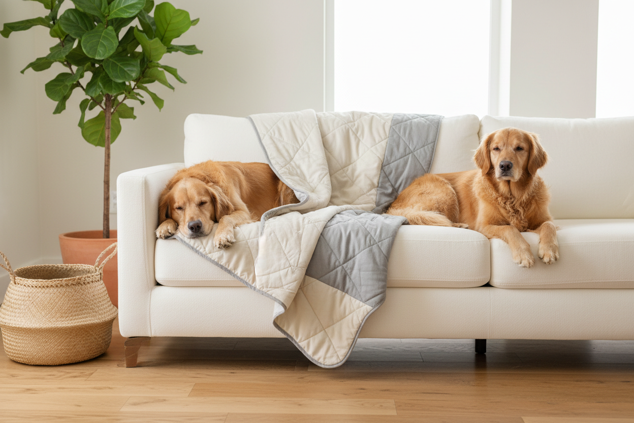 Cozy Waterproof Pet Blanket – Clean Lifestyle Shot