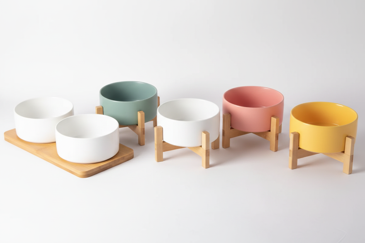 Elegant Dual Pet Bowl Set