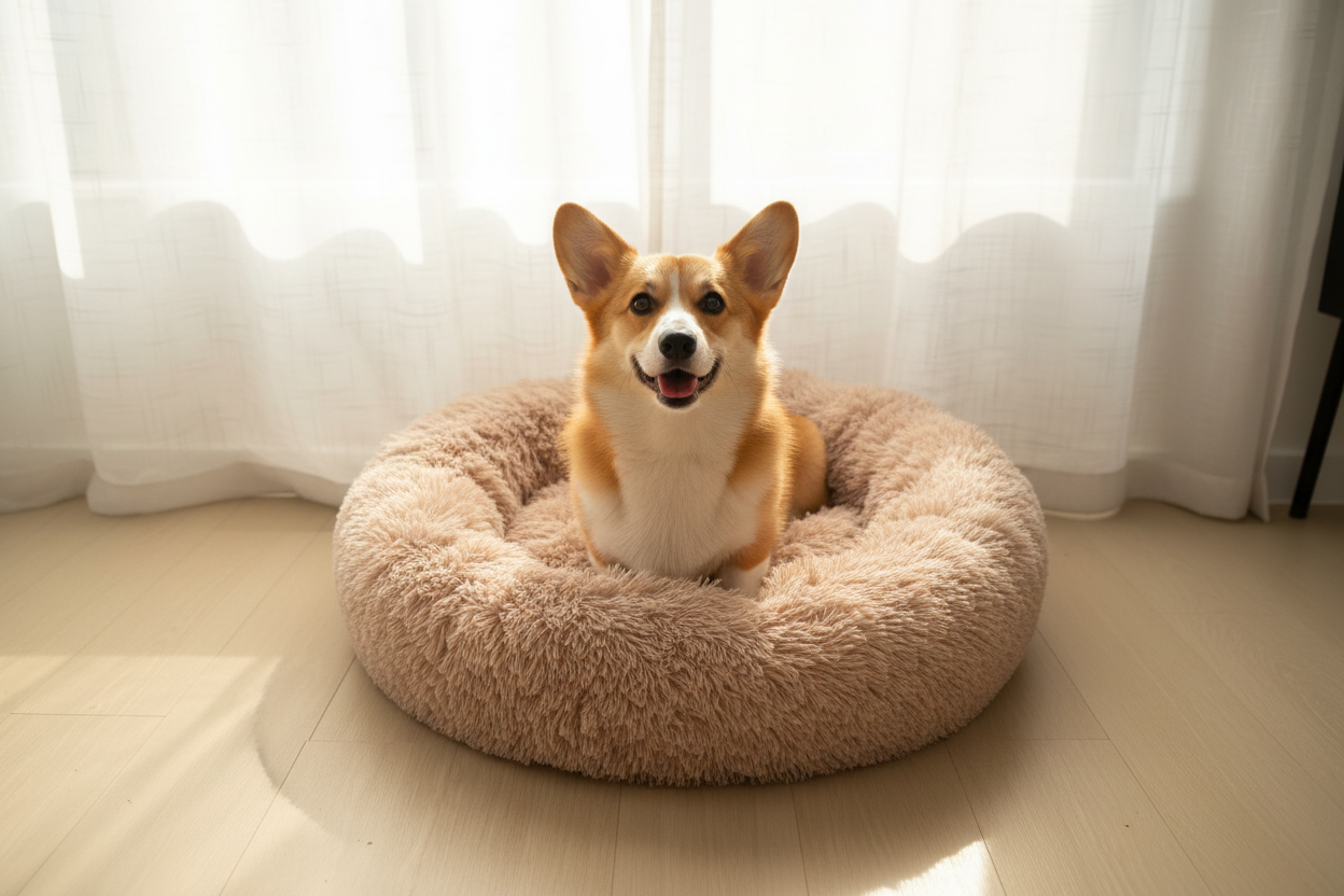 Cozy Comfort Donut Dog Bed
