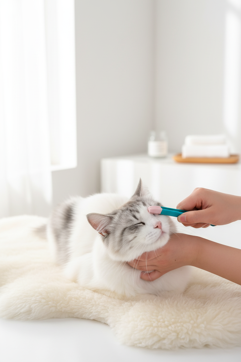 Pet Tear Stain Remover Brush – Lifestyle